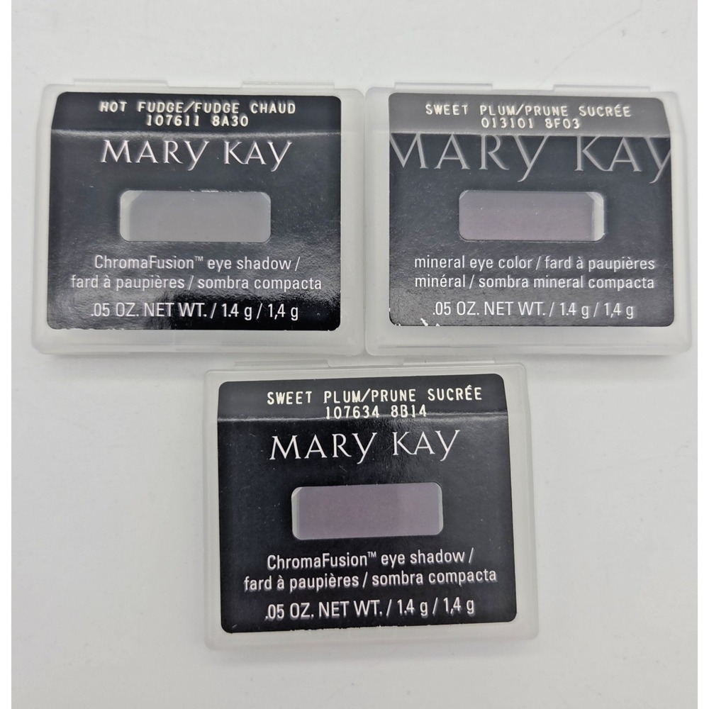 Mary Kay Sweet Plum Mineral Eye Shadow & Color W/ Extra Hot Fudge Chromafusion